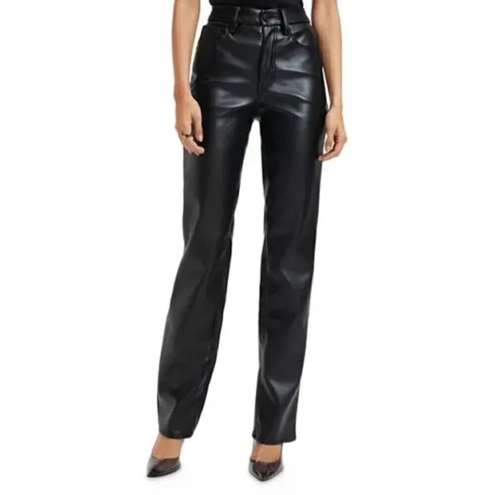 Good American Better Than Leather Icon Pants Size 16